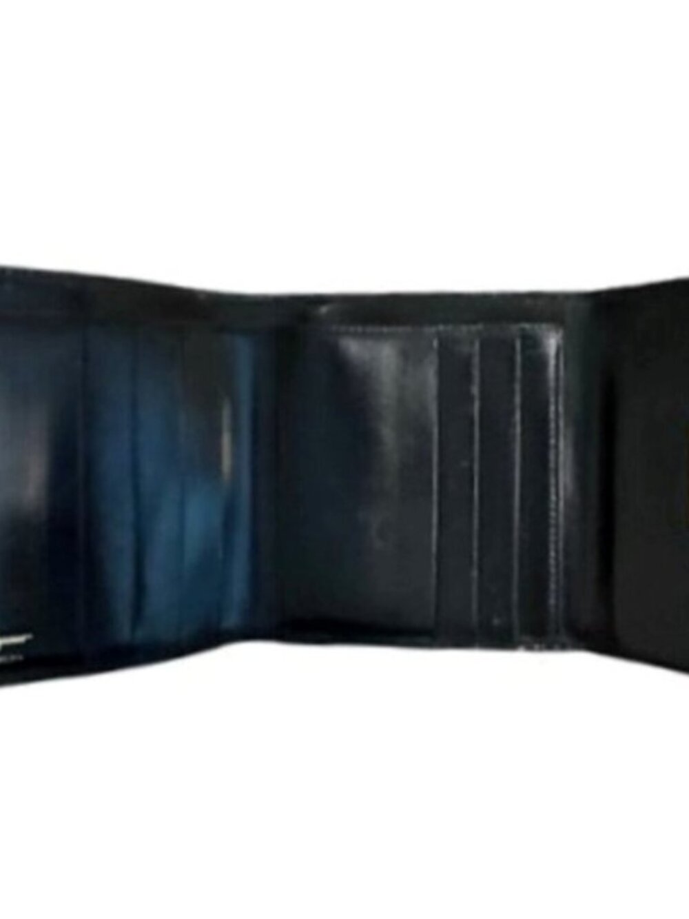 SALVATORE FERRAGAMO Gancini Mini Tri Fold Smooth Leather Wallet Black - Picture 9 of 16